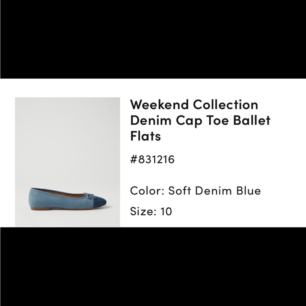 Ann Taylor Soft Denim Blue Flats